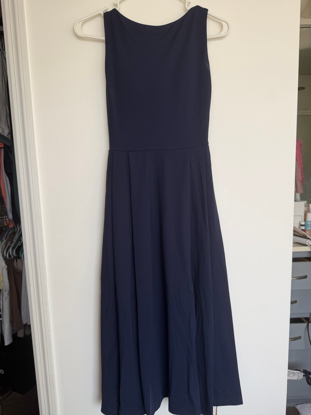 OGL Classic Navy Sleeveless A-Line Dress - Picture 1 of 5